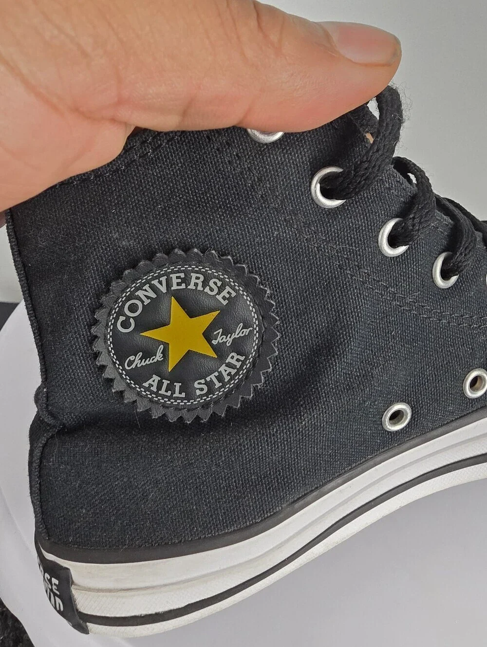 Converse x Jean-Michel Basquiat Chuck Taylor Hi Top Black Youth Size 3 Dino Shoe